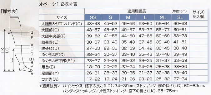 サイズの表記について