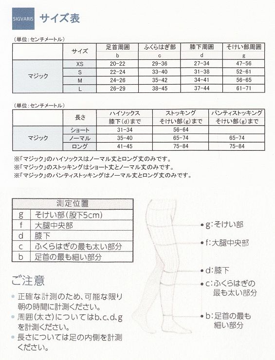 サイズについて