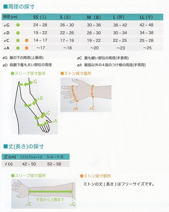 サイズの表記について